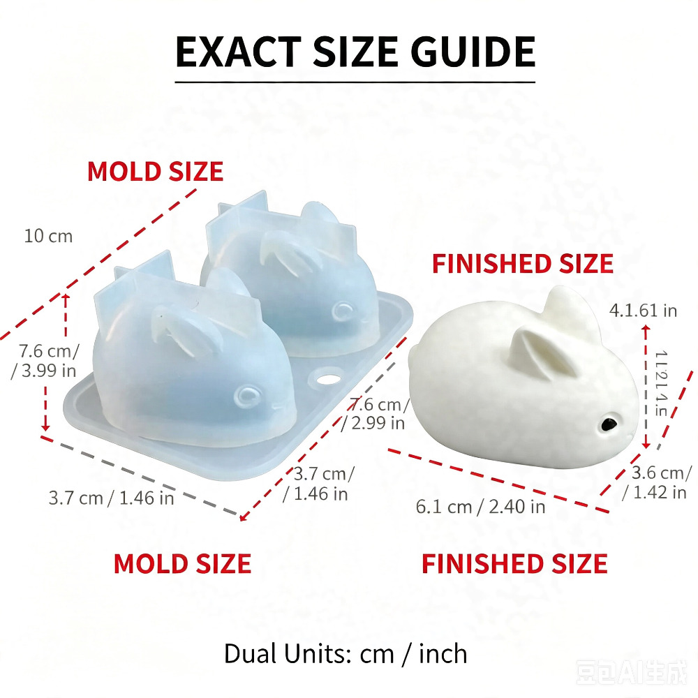 3D Mini Rabbit Silicone Mold F - огляд і ціна Candle Making Tutorial