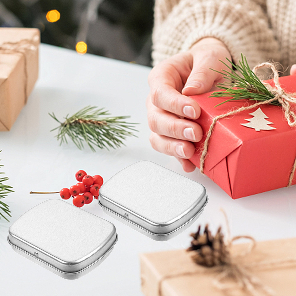 5Pcs Portable Metal Tin Box Co - огляд і ціна Tin Container Lid