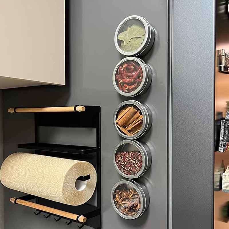 Magnetic Spice Tins with Clear - огляд і ціна Tin Container Lid