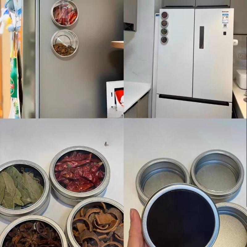 Magnetic Spice Tins with Clear - огляд і ціна Tin Container Lid