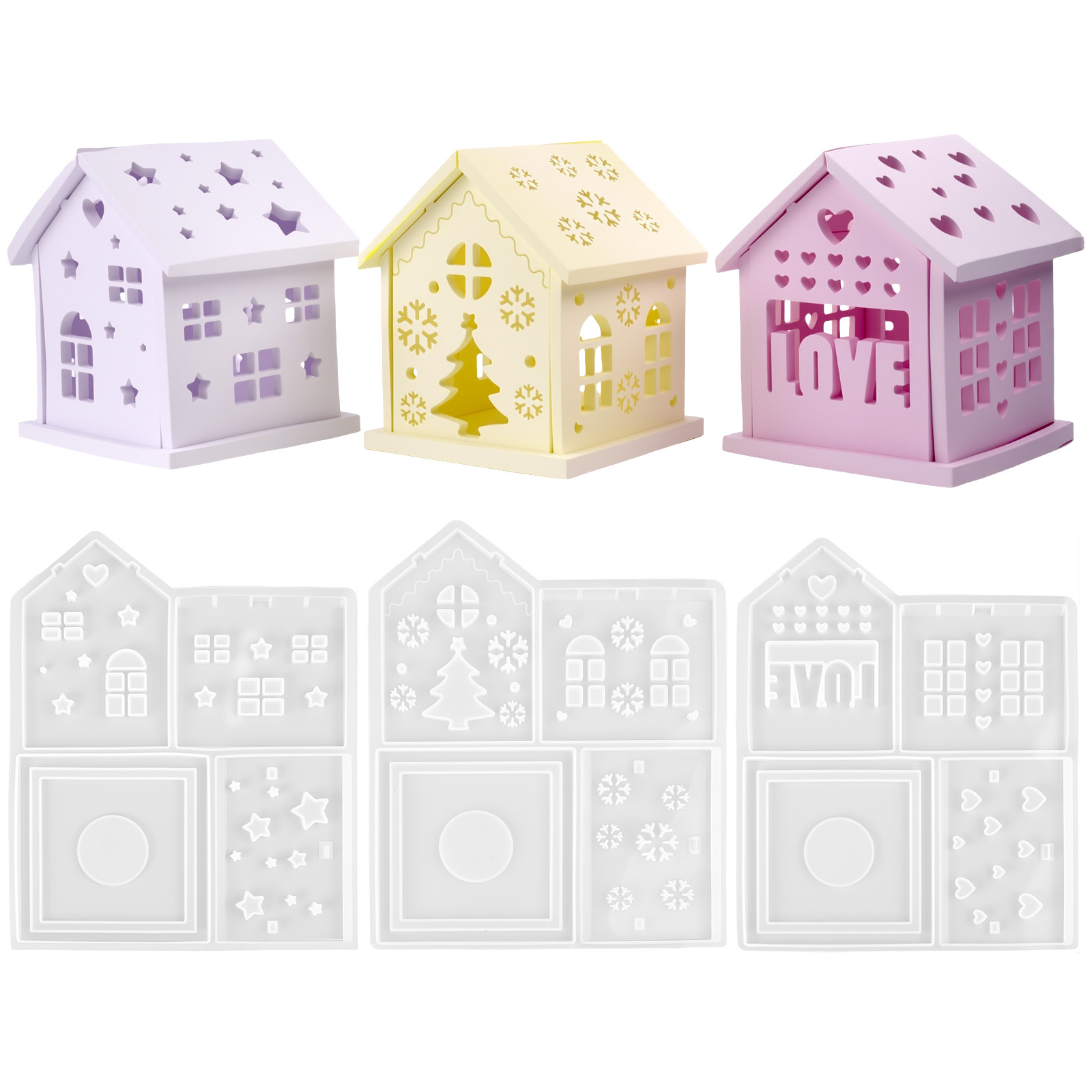 3D House Silicone Mold DIY Chr - огляд і ціна Candle Making Tutorial