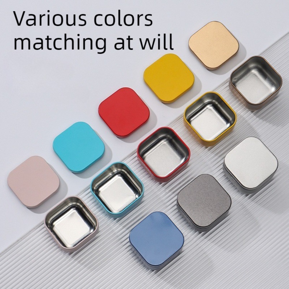 20PCS Empty Square Candle Jars - огляд і ціна Tin Container Lid