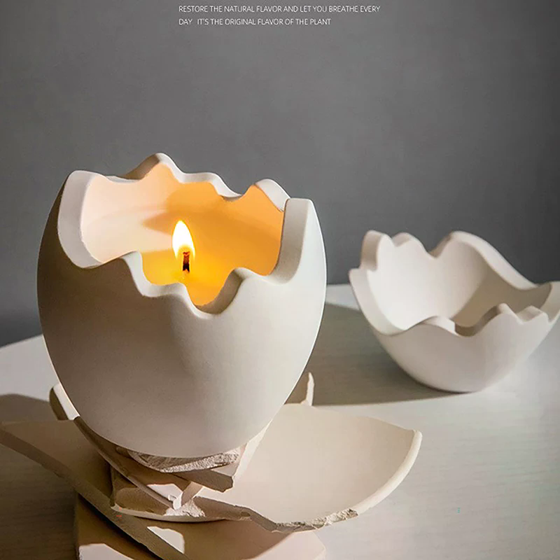 New Egg Shape Candle Jar Mold  - огляд і ціна Candle Making Jars With Lids