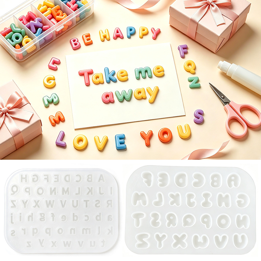 2Pcs Mini Letter Silicone Mold - огляд і ціна Candle Making Kits