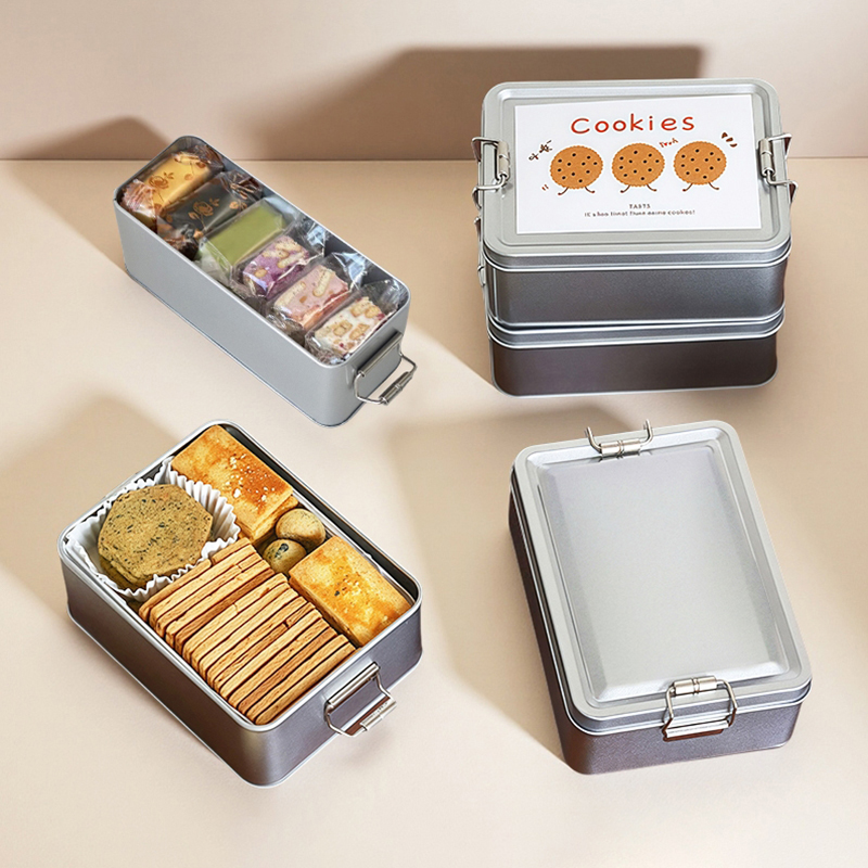 Rectangular Tinplate Cookie Ti - огляд і ціна Tin Container Lid
